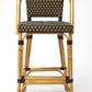 HomeRoots Dark Brown And Beige Rattan Bar Stool