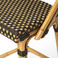 HomeRoots Dark Brown And Beige Rattan Bar Stool