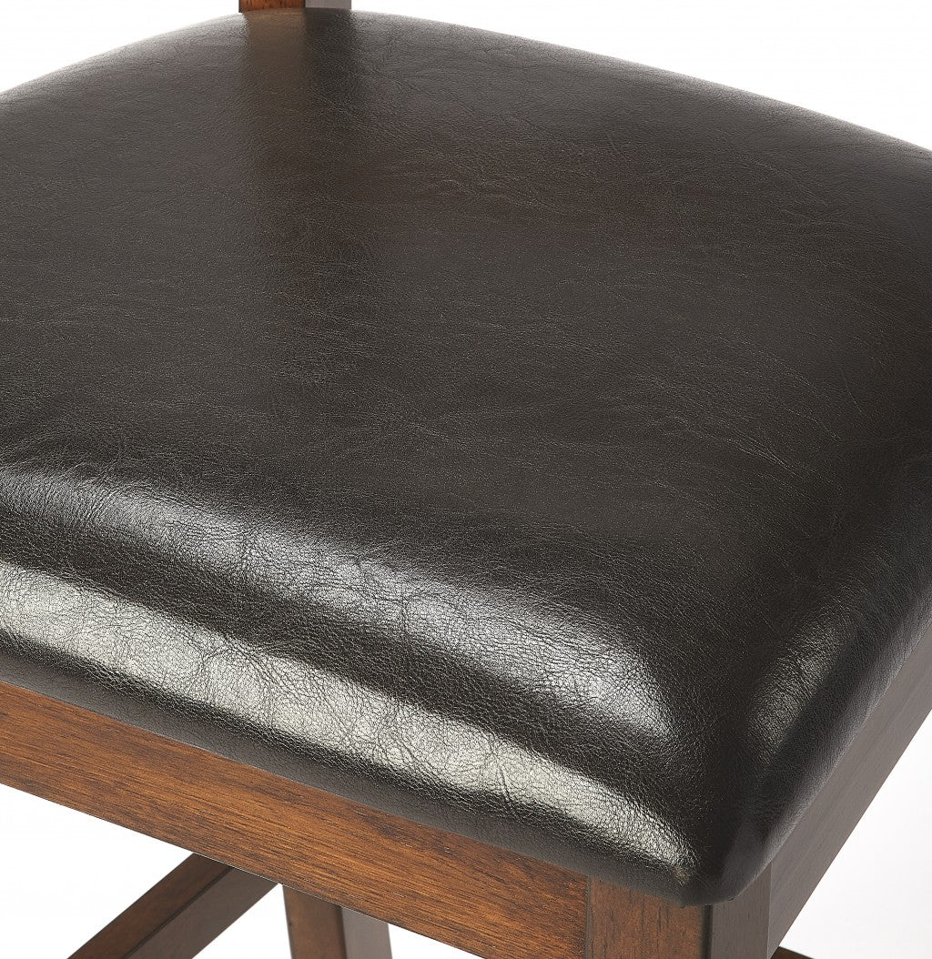 HomeRoots Dark Brown High Pub Stool