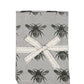 HomeRoots Dark Green Bumble Bee Napkins in Set of 8