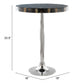 HomeRoots Dark Mother of Pearl Round Side Table