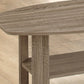 HomeRoots Dark Taupe Contemporary Table in Set of 3