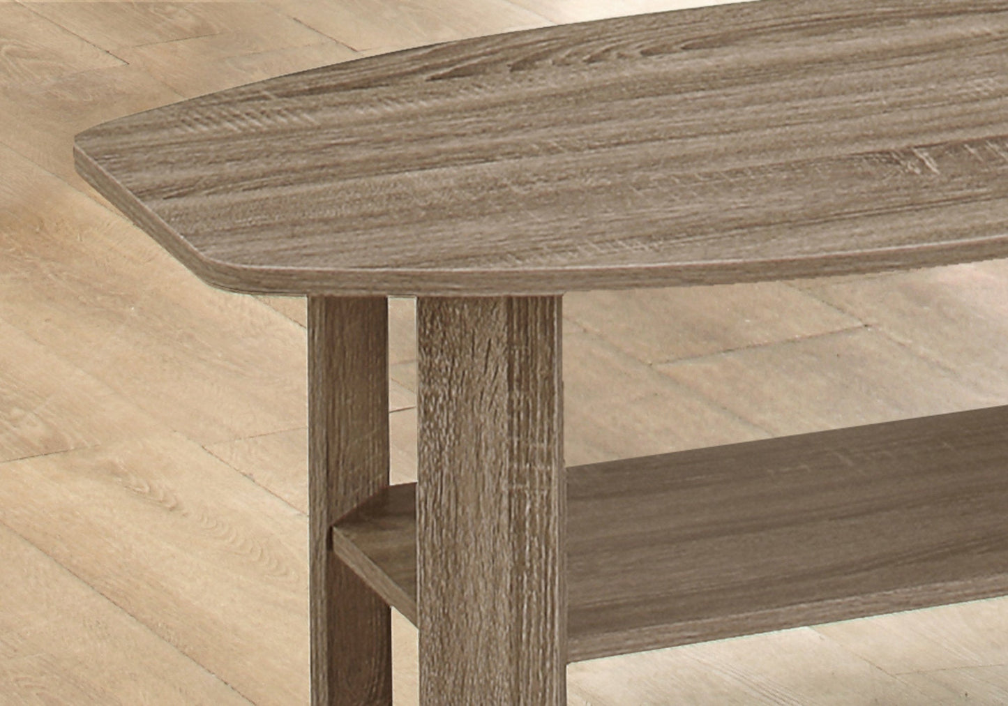 HomeRoots Dark Taupe Contemporary Table in Set of 3