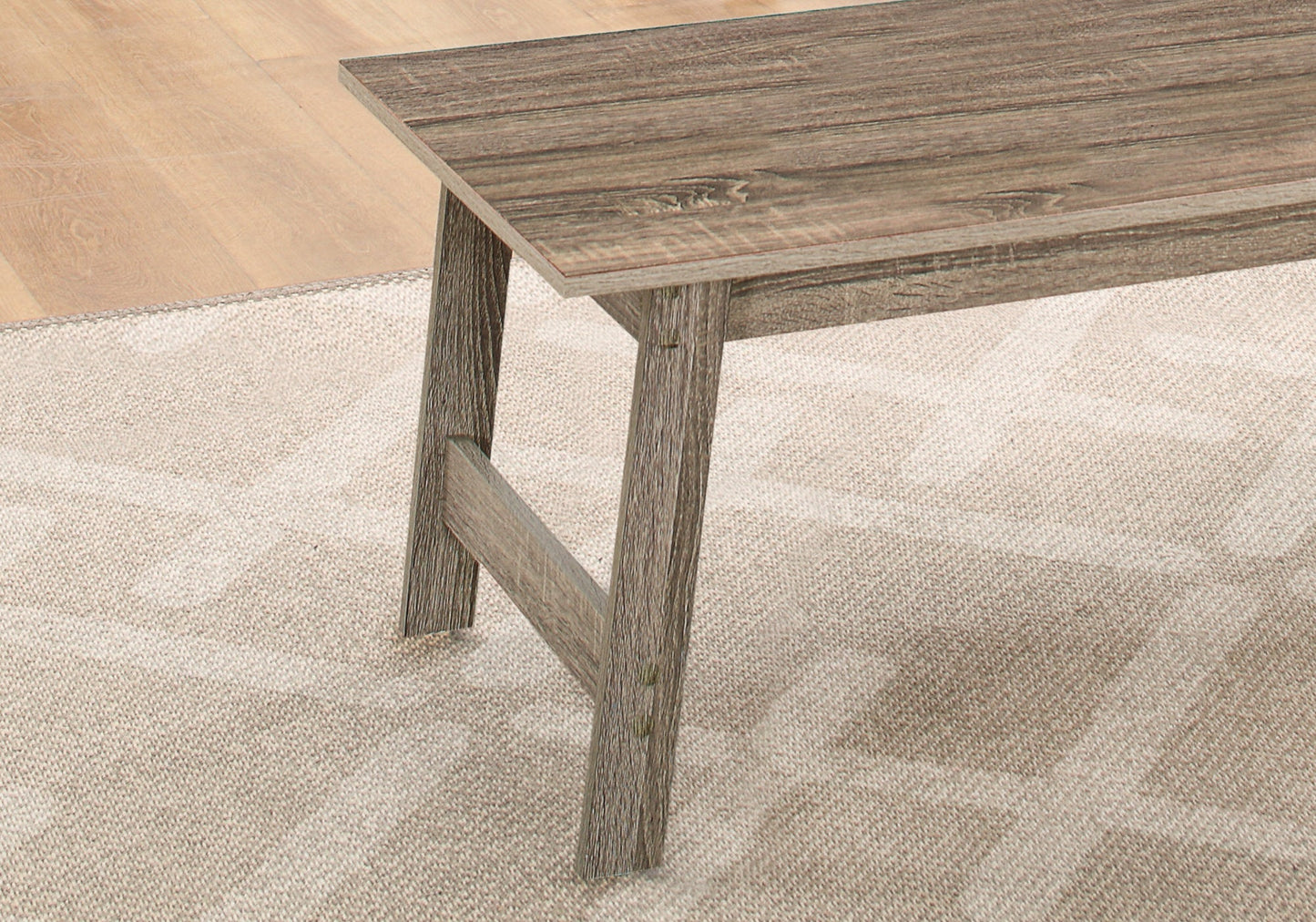HomeRoots Dark Taupe Contemporary Table in Set of 3