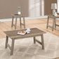 HomeRoots Dark Taupe Contemporary Table in Set of 3
