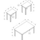 HomeRoots Dark Taupe Contemporary Table in Set of 3
