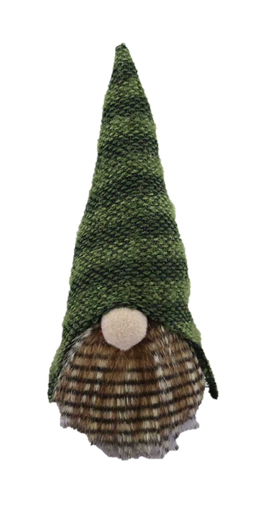 HomeRoots Dark and Light Green Striped Gnome