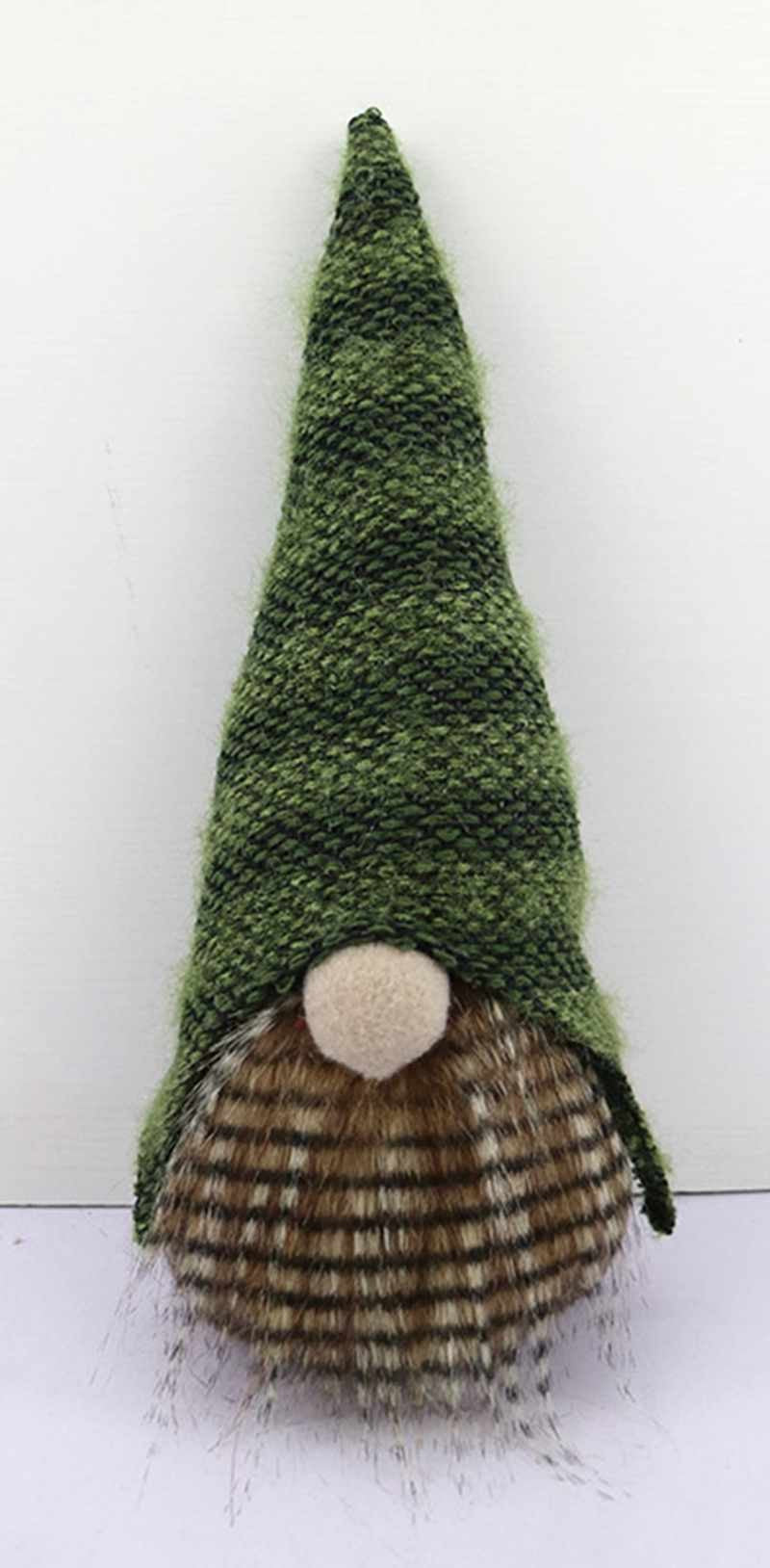 HomeRoots Dark and Light Green Striped Gnome