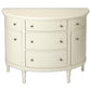 HomeRoots Demilune Console Chest in White Finish