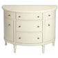 HomeRoots Demilune Console Chest in White Finish