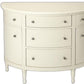 HomeRoots Demilune Console Chest in White Finish
