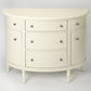 HomeRoots Demilune Console Chest in White Finish