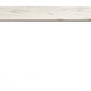 HomeRoots Designer's Choice White Faux Marble Dining Table With Gold Base Finish