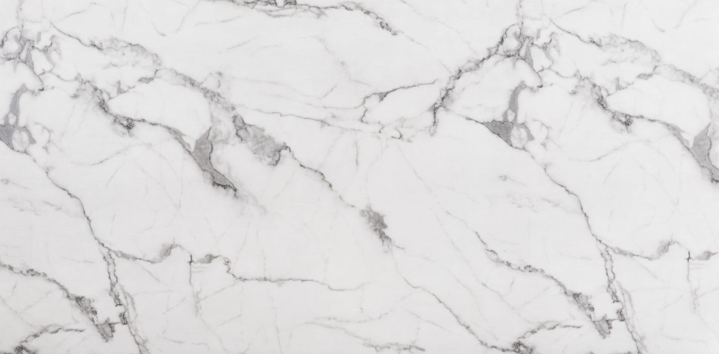 HomeRoots Designer's Choice White Faux Marble Dining Table With Gold Base Finish