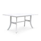 HomeRoots Dining Table With Curved Legs in White Finish