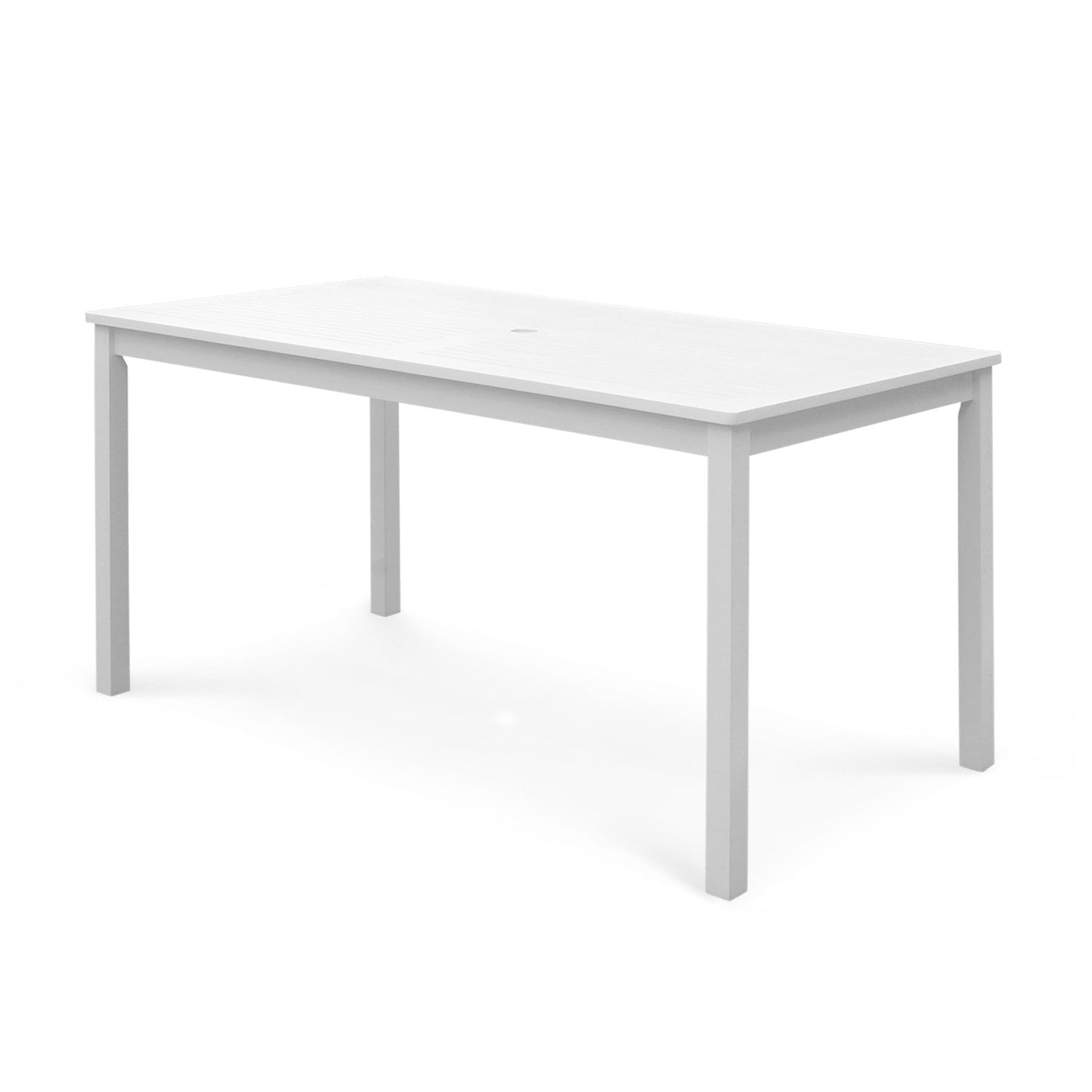 HomeRoots Dining Table With Straight Legs in White Finish