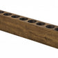 HomeRoots Distressed Maple Stain 11 Hole Sugar Mold Candle Holder