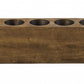 HomeRoots Distressed Maple Stain 11 Hole Sugar Mold Candle Holder
