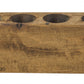 HomeRoots Distressed Maple Stain 4 Hole Sugar Mold Candle Holder