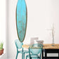 HomeRoots Distressed and Rustic Aqua Surfboard Wood Panel Wall Art