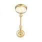 HomeRoots Drink Size Accent Table in Brushed Gold Finish