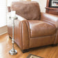 HomeRoots Drink Size Accent Table in Brushed Silver Finish