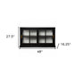 HomeRoots Dynasty Contemporary Black And White Low Curio Cabinet