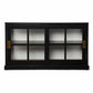 HomeRoots Dynasty Contemporary Black And White Low Curio Cabinet