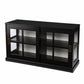 HomeRoots Dynasty Contemporary Black And White Low Curio Cabinet