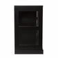 HomeRoots Dynasty Contemporary Black And White Low Curio Cabinet
