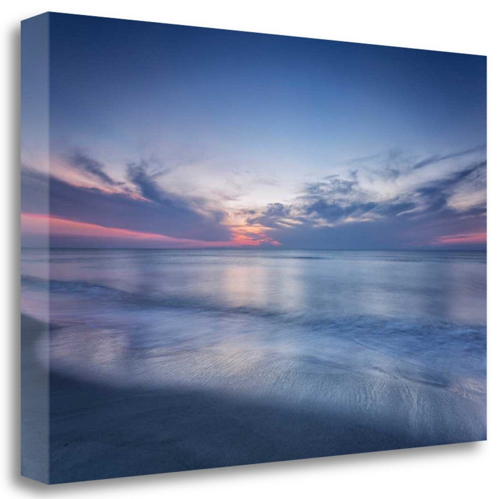 HomeRoots Early Morning Beach Sunrise 3 Giclee Wrap Canvas Wall Art