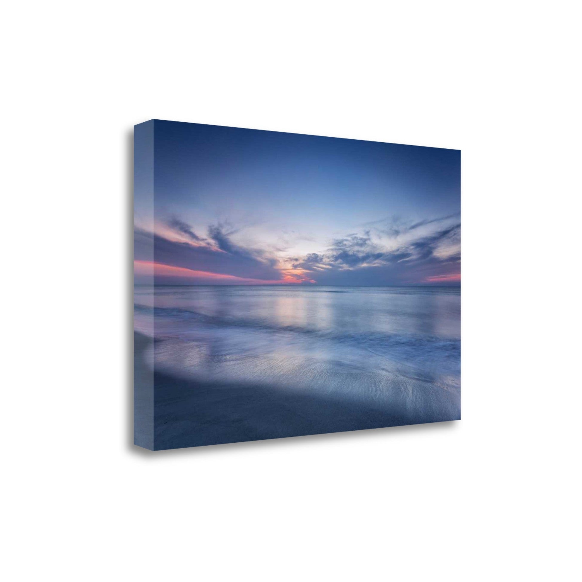 HomeRoots Early Morning Beach Sunrise 3 Giclee Wrap Canvas Wall Art
