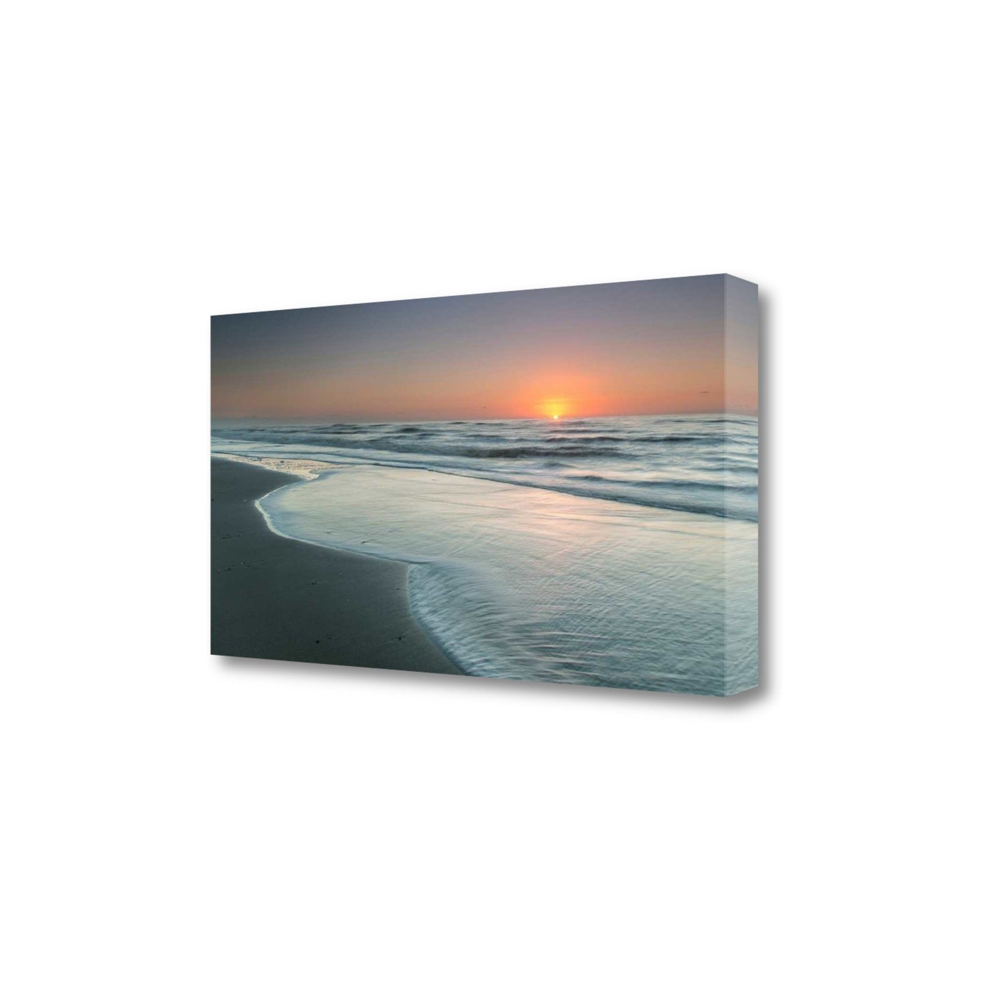 HomeRoots Early Morning Sunrise On The Beach 2 Giclee Wrap Canvas Wall Art