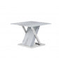 HomeRoots Elegant Marble Glass Top End Table