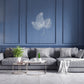 HomeRoots Fanned White Metal Leaf Wall Decor