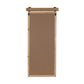 HomeRoots Farmhouse Style Brown Wooden Window Pane Wall Mirror