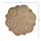 HomeRoots Floral Fantasy Natural Jute Area Rug