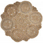 HomeRoots Floral Fantasy Natural Jute Area Rug