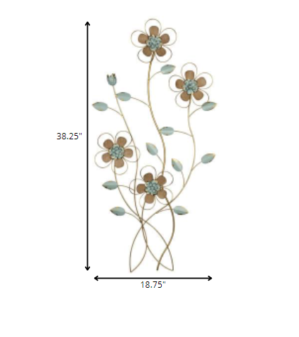 HomeRoots Floral Vines Modern Wall Decor