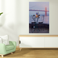HomeRoots Foggy Night Bistro Cafe Golden Gate Bridge 2 Giclee Wrap Canvas Wall Art