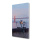 HomeRoots Foggy Night Bistro Cafe Golden Gate Bridge 2 Giclee Wrap Canvas Wall Art