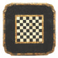 HomeRoots Fossil Stone Game Table in Brown Finish