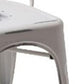 HomeRoots Four 33" Metal Side Chairs In Vintage White Finish