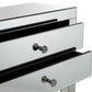 HomeRoots Four Drawer Console Table in Silver Finish