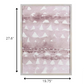 HomeRoots Framed Watercolor Pink Triangle Wall Art