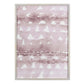 HomeRoots Framed Watercolor Pink Triangle Wall Art