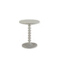 HomeRoots Fun White Wood Pedestal End Table