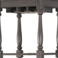 HomeRoots Fun Wine Antique Gray Wine Bar Cabinet