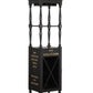 HomeRoots Fun Wine Black Wine Bar Cabinet