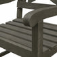 HomeRoots Garden Armchair With Distressed Grey Finish
